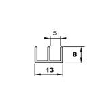 Glidskena 2-Spår  4 mm Under